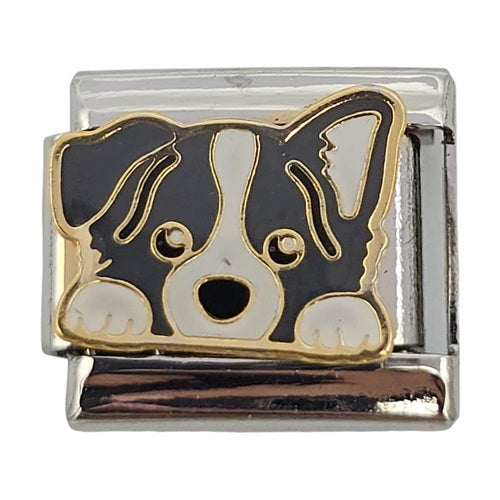 Collie Dog 9mm Charm