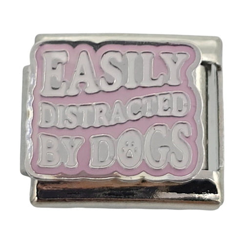 Easily Distracted by Dogs 9mm Charm