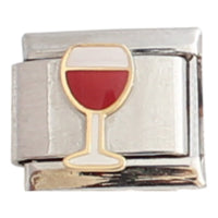 Wine Glass 9mm Charm