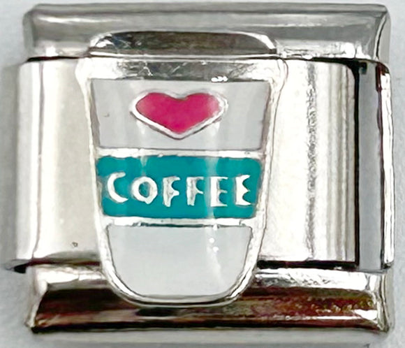 Coffee Cup 9mm Charm
