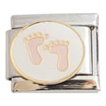 Pink Feet 9mm Charm