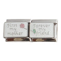 First my Mother Forever my Friend (Double) 9mm Charm