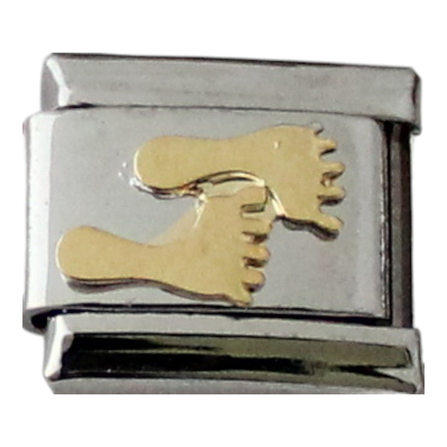 Gold Feet 9mm Charm
