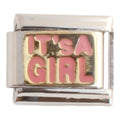 Its a Girl 9mm Charm