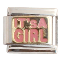 Its a Girl 9mm Charm