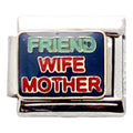 Friend wife mother 9mm Charm