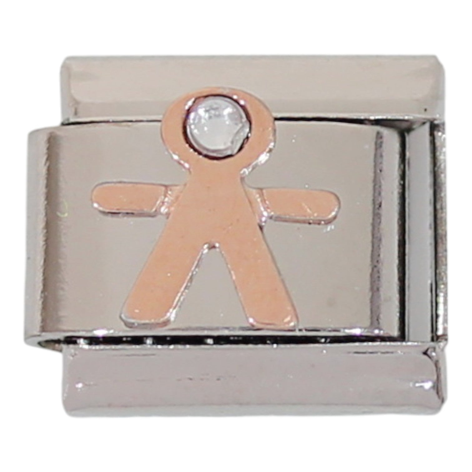 Rose Gold Boy 9mm Charm