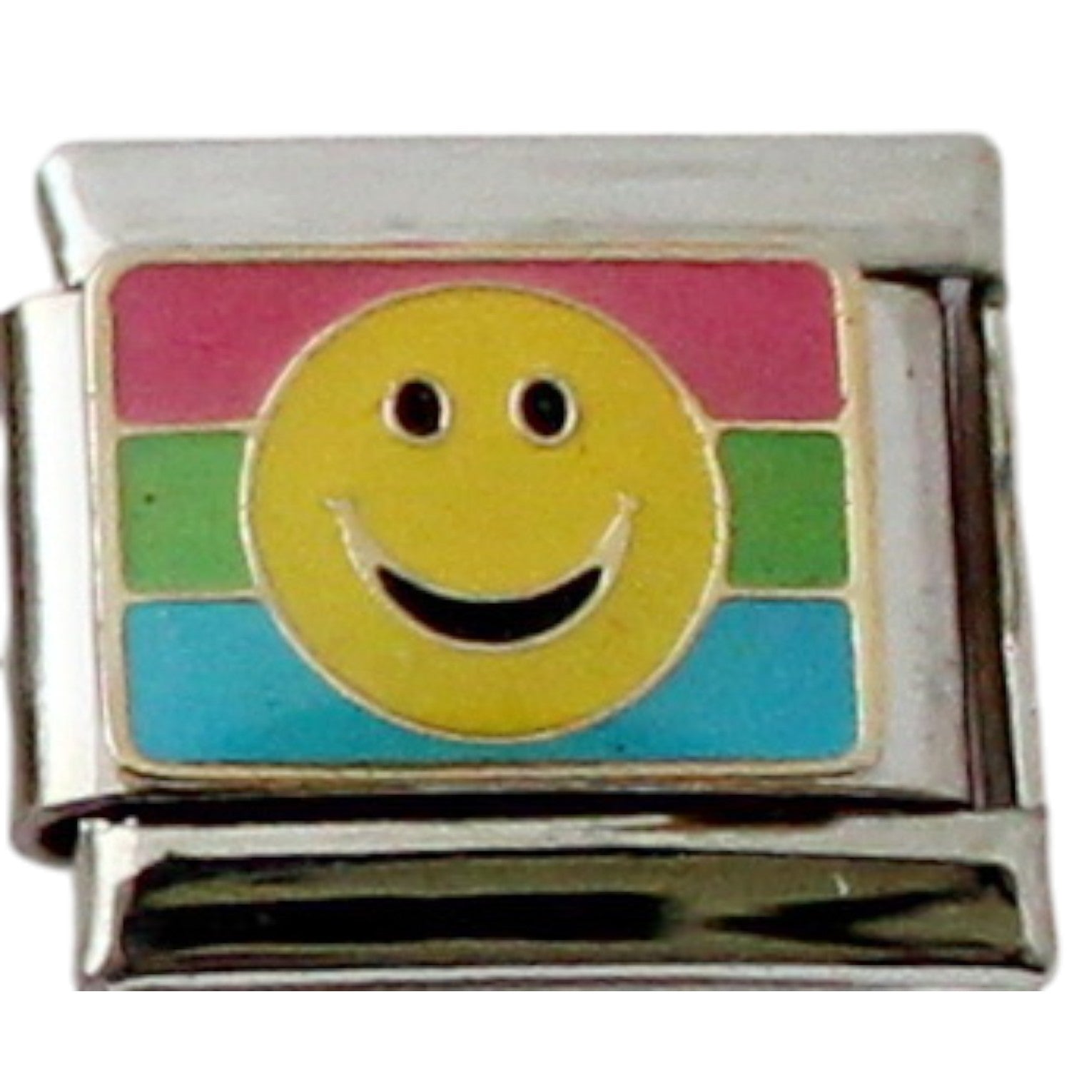 Smiley Rainbow 9mm Charm