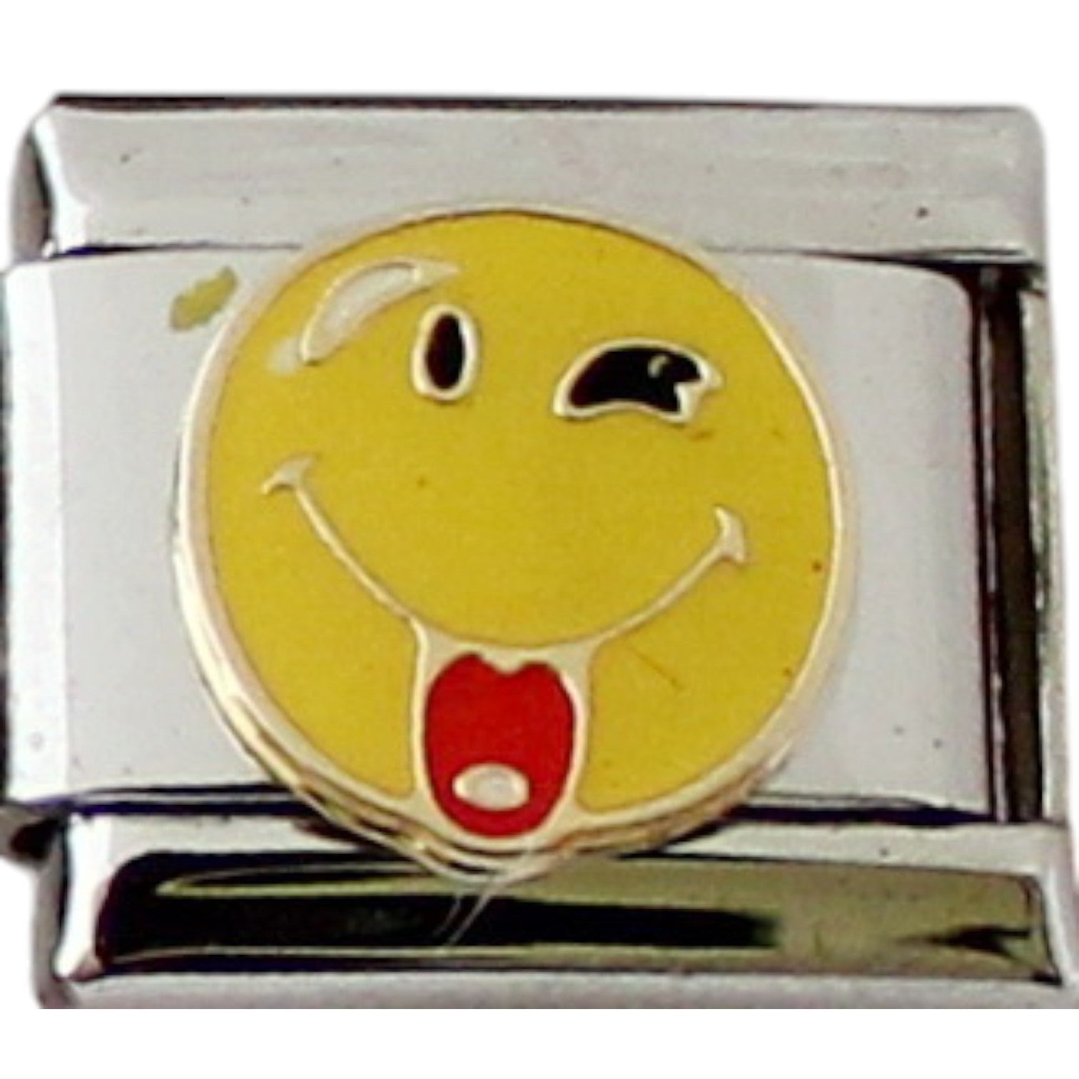 Smiley Tongue 9mm Charm