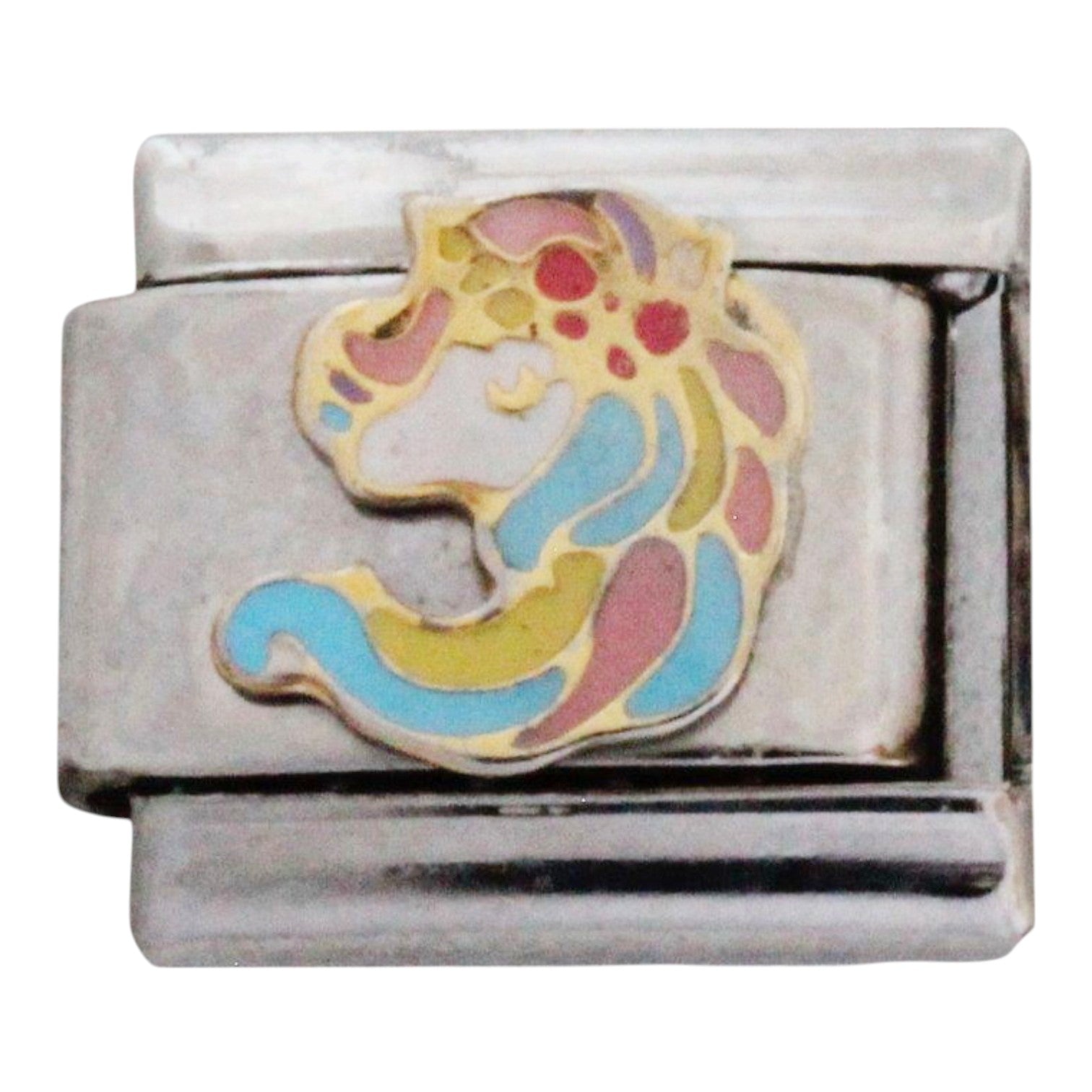 Rainbow Unicorn 9mm Charm