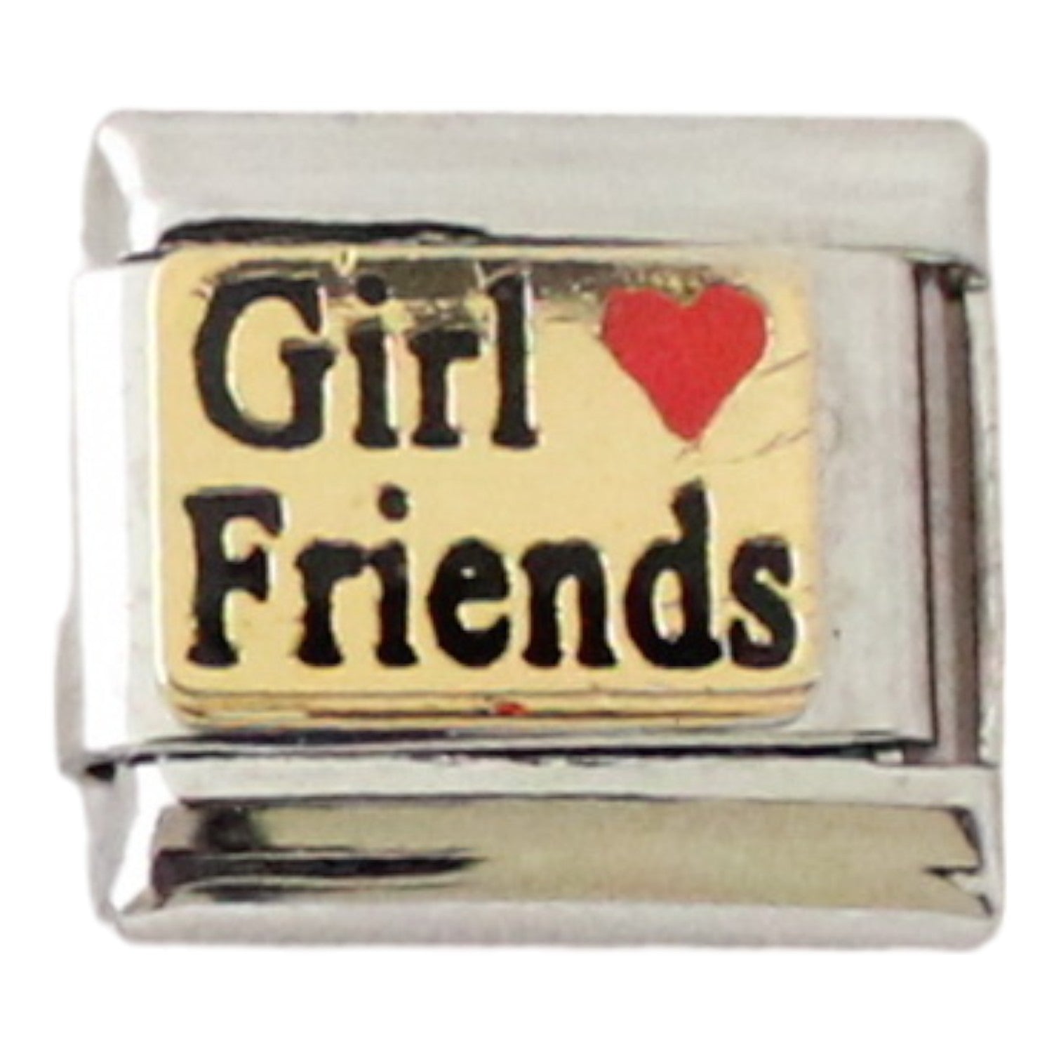 Girl Friends Gold 9mm Charm