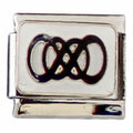 Double infinity 9mm Charm