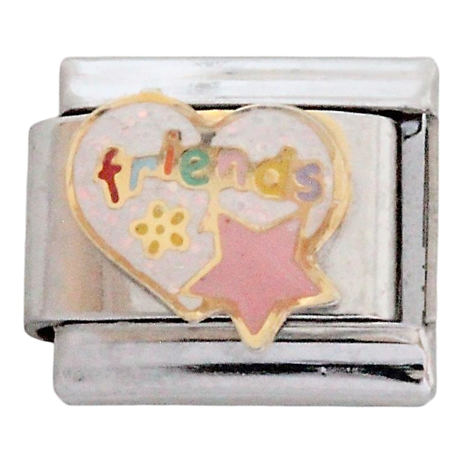 Friends Heart 9mm Charm