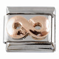 Rose Gold Infinity 9mm Charm