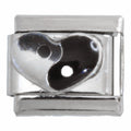 Yin Yang Heart 9mm Charm