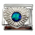 Silver Heart 9mm Charm