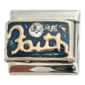 Faith with stone 9mm Charm