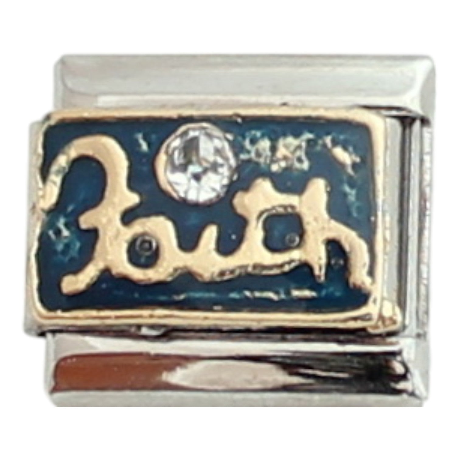 Faith with stone 9mm Charm
