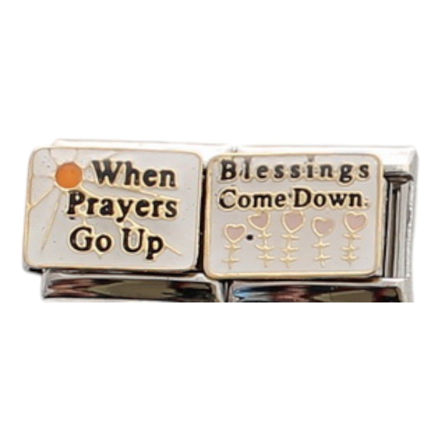 When Prayers go up (Double) 9mm Charm