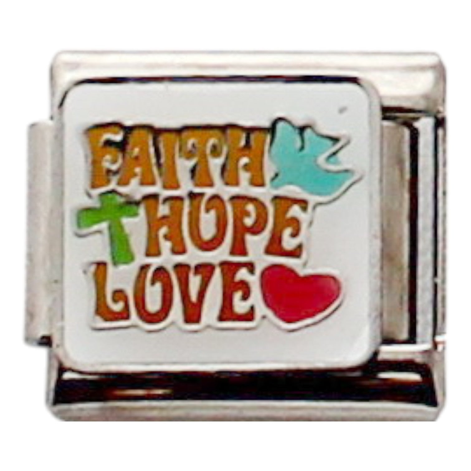 Faith hope love 9mm Charm