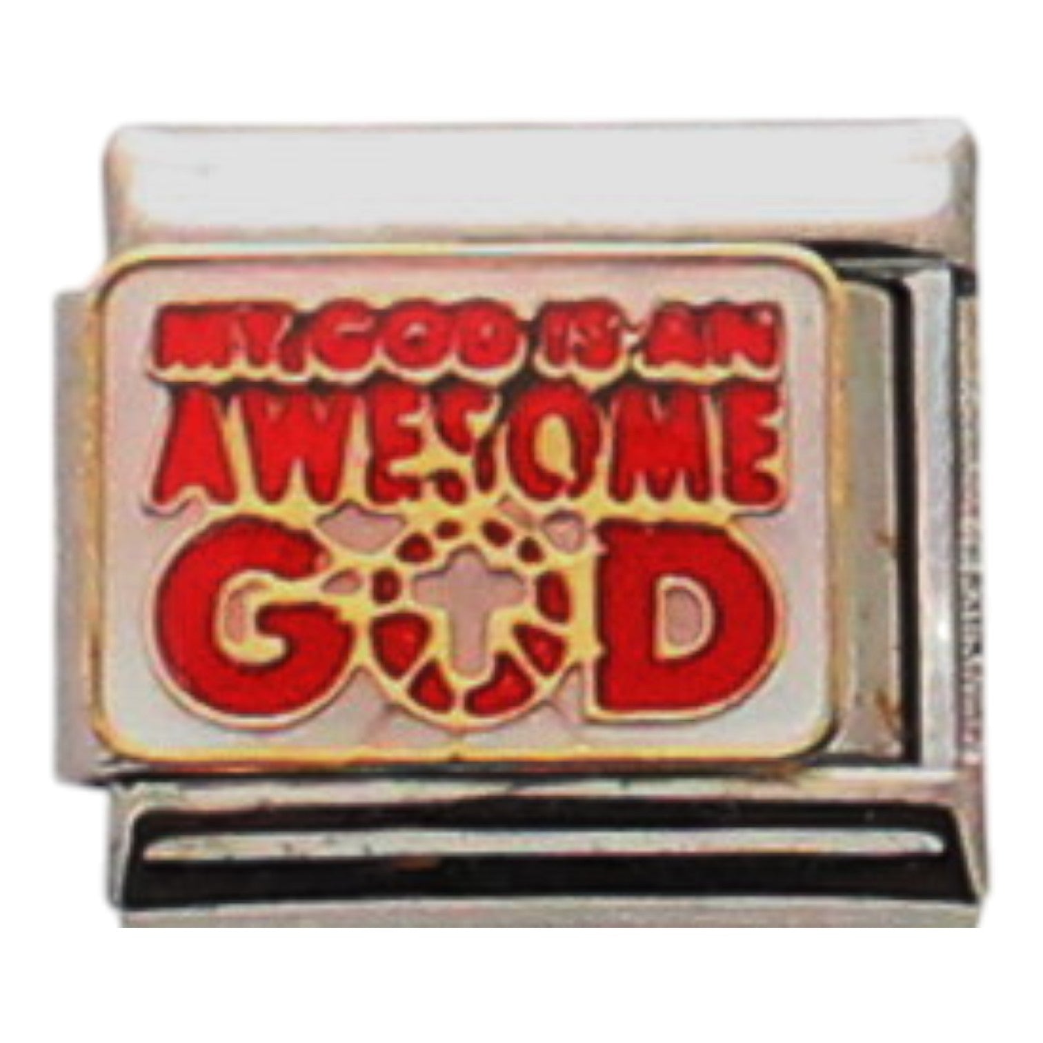 My god is an awesome God 9mm Charm