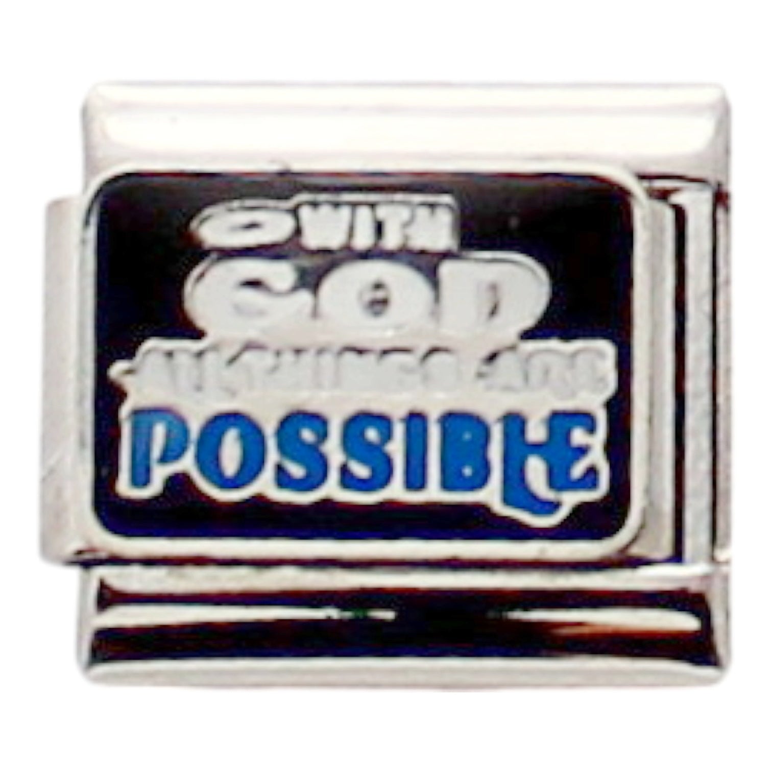 With God all things are Possible 9mm Charm