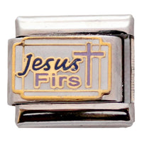 Jesus First 9mm Charm