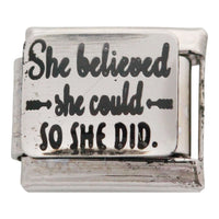 She Believed She Could So She Did 9mm Charm