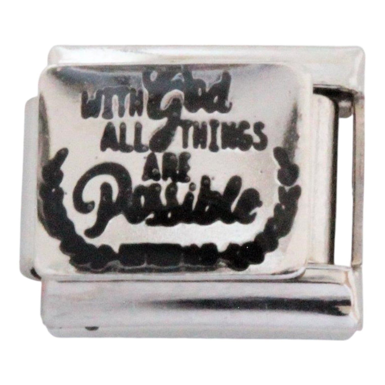With God All Things Are Possible 9mm Charm