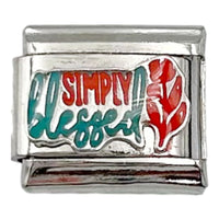 Simply Blessed 9mm Charm