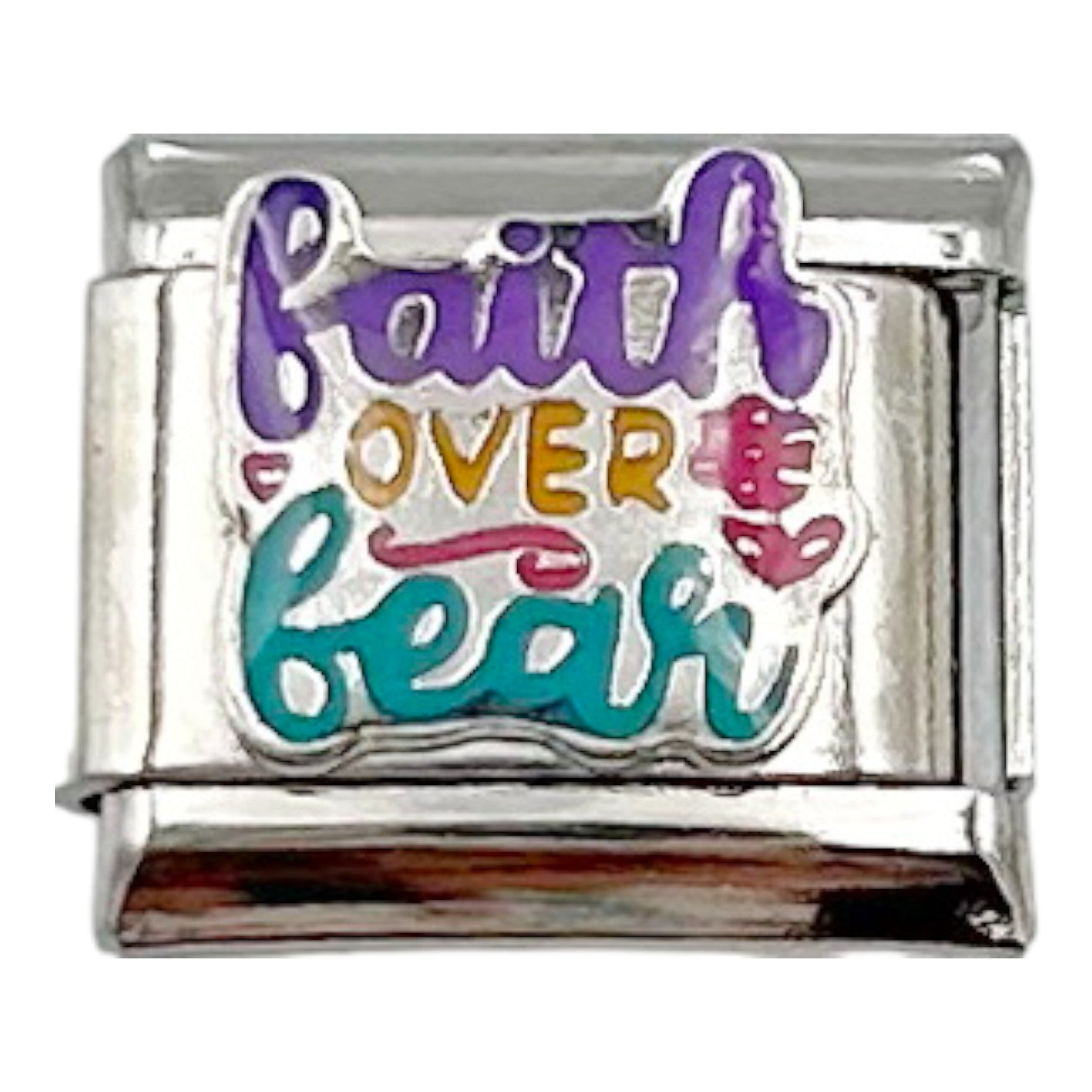 Faith Over Fear Colour 9mm Charm