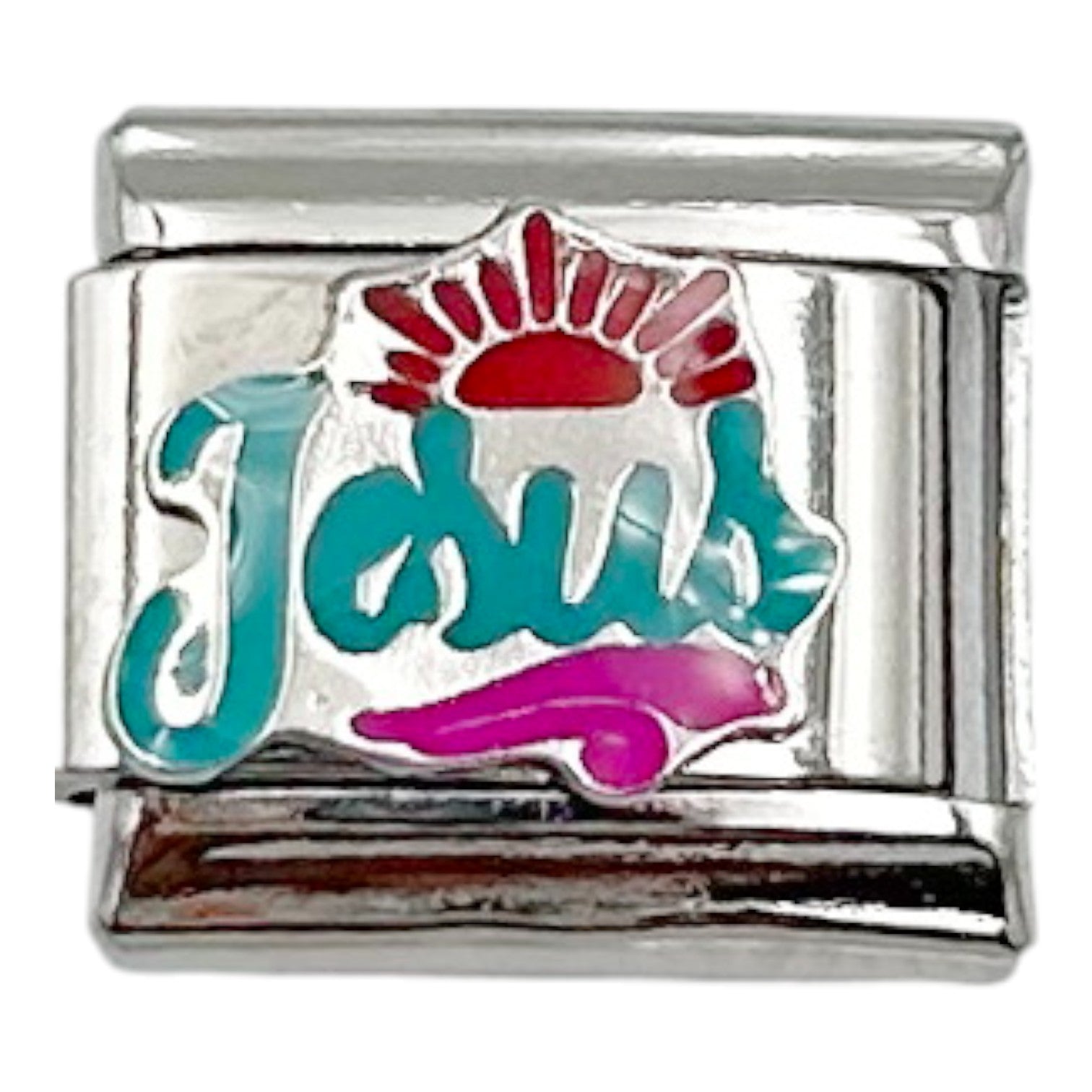 Jesus Colour 9mm Charm