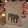 Elephant Pendant & Chain - Card 403