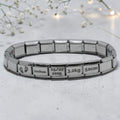 9mm Engraved Baby Birth Italian Charm Bracelet