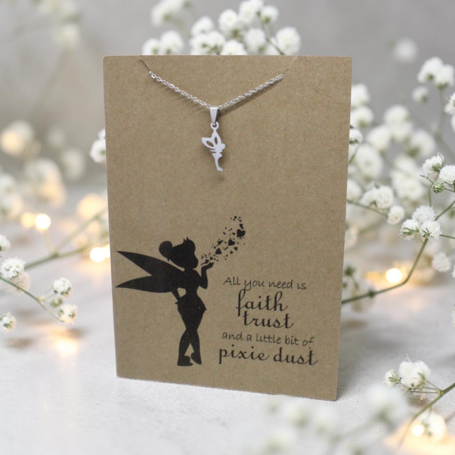 Fairy Pendant & Chain - Card 172