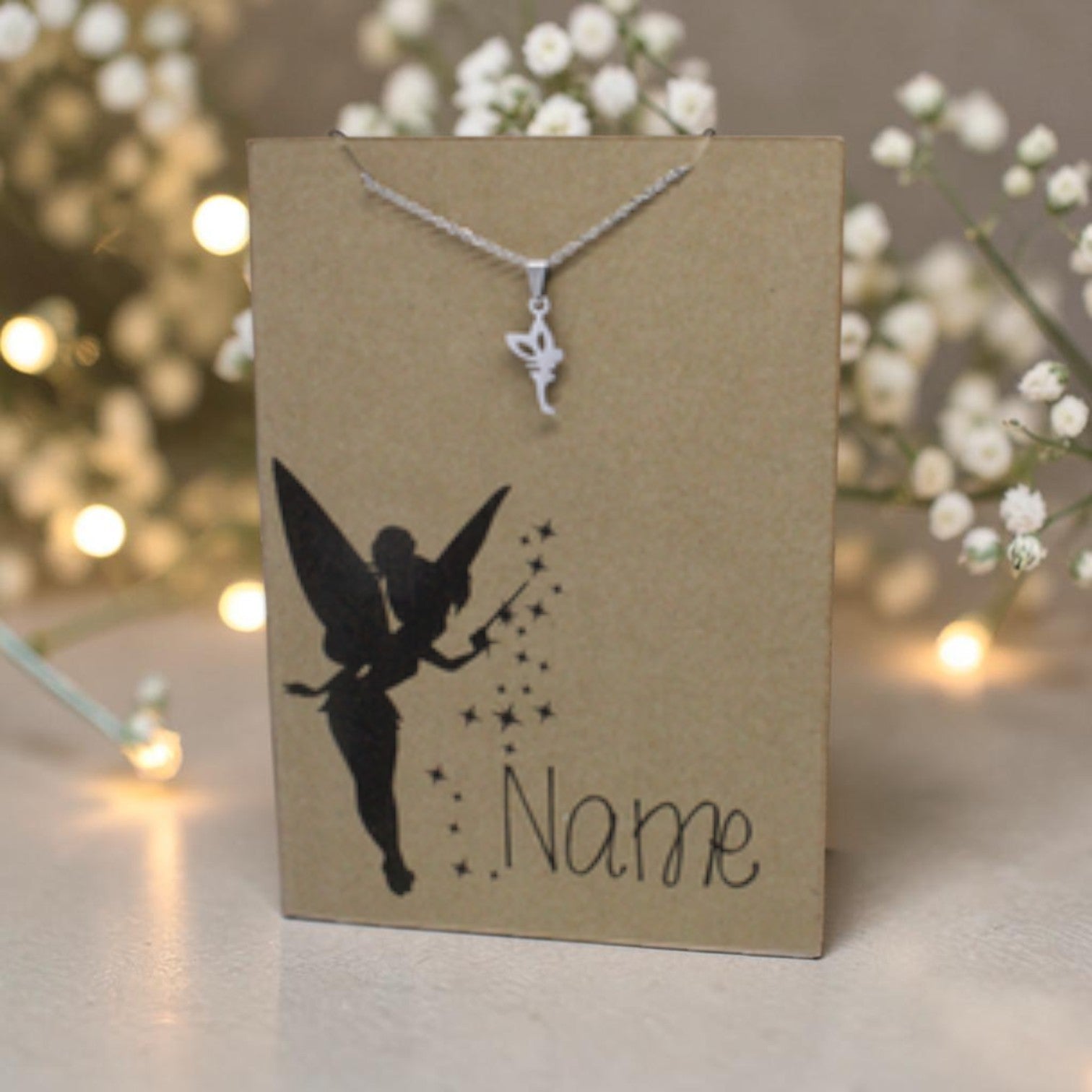 Fairy Pendant & Chain - Card 173 (Click to personalize card)