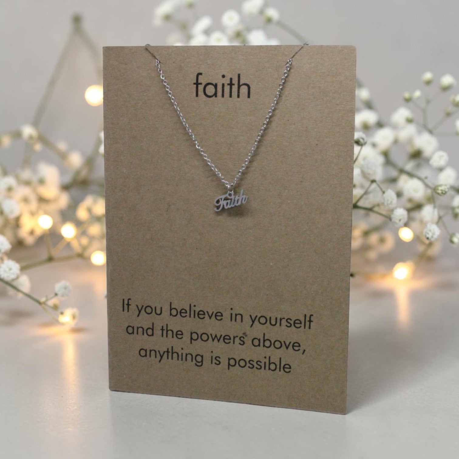 Faith Pendant & Chain - Card 33