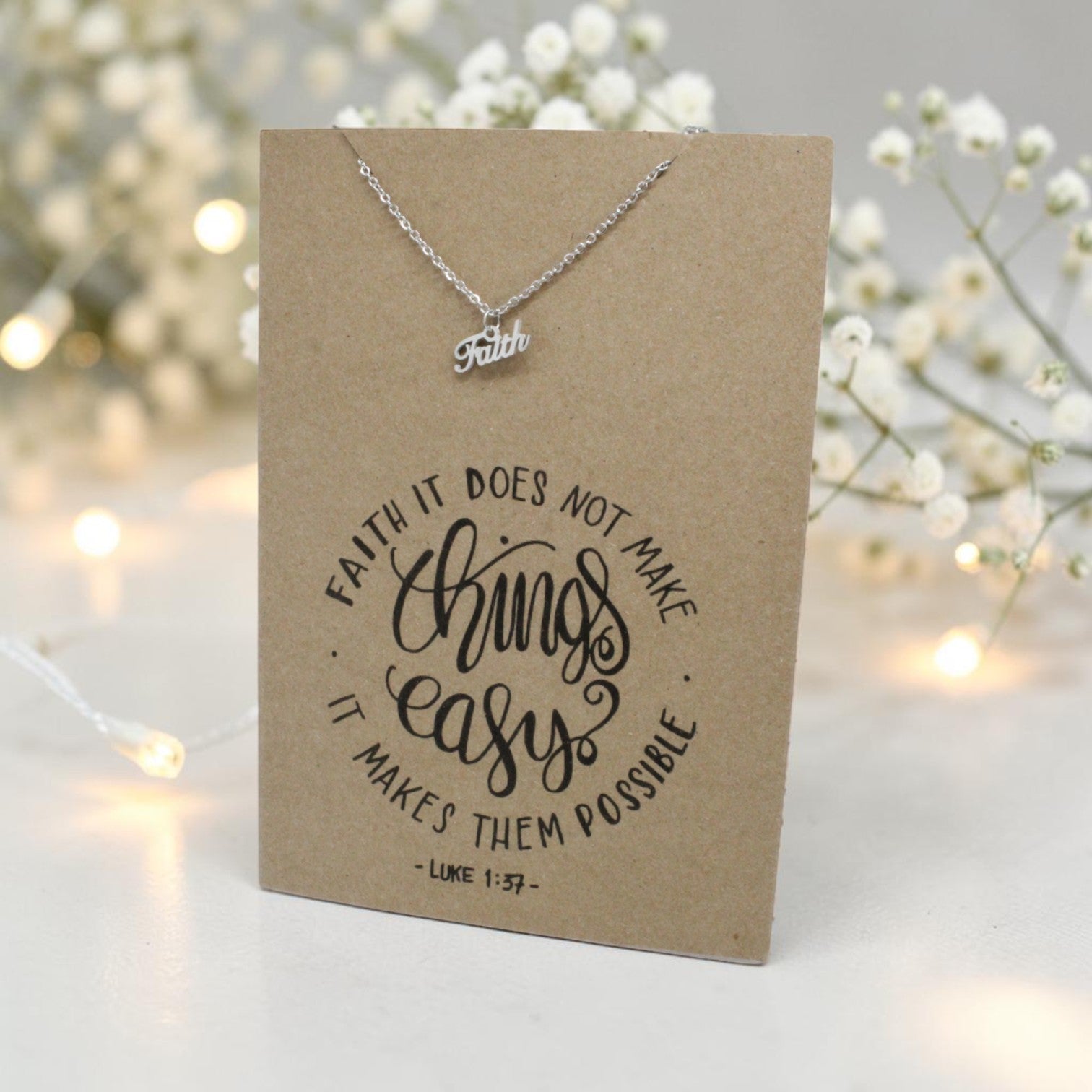 Faith Pendant & Chain - Card 72