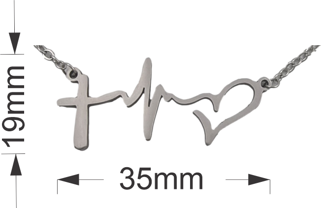 Faith Hope Love Pendant and Chain - Card 566