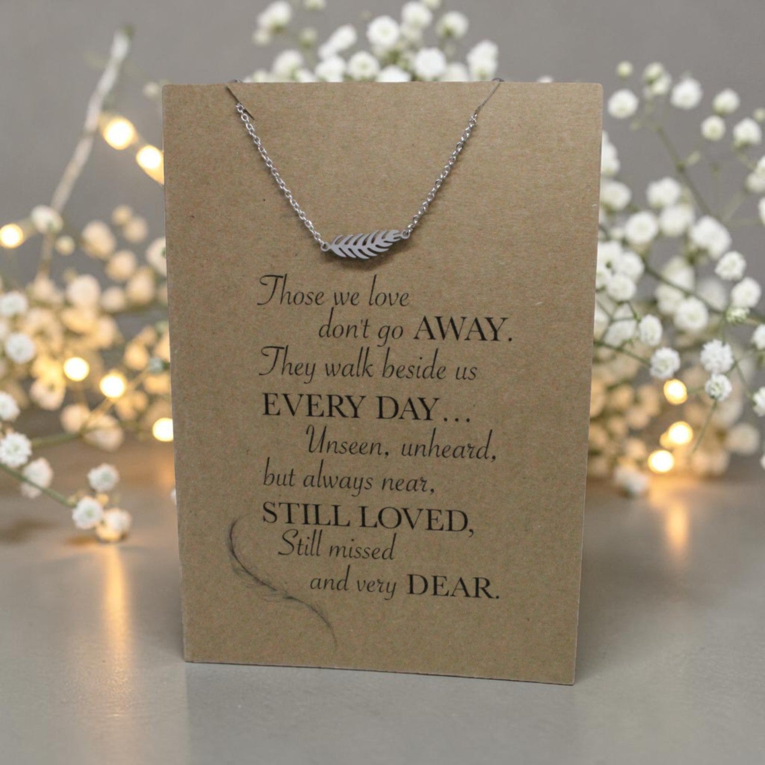 Feather Pendant & Chain - Card 8