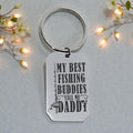 Fishing Buddies Dog Tag Keyring