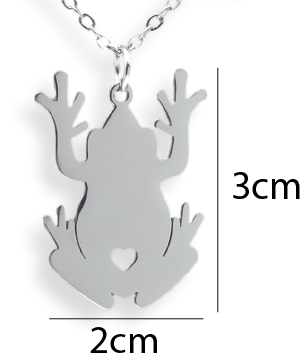 Frog Pendant & Chain - Card 499