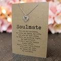 Geometric Heart Pendant & Chain - Card 207