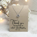 Geometric Heart Pendant & Chain - Card 222
