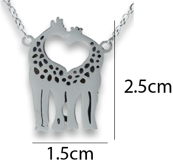 Giraffes Pendant & Chain - Card 510