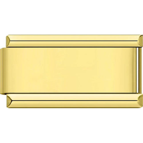 9mm Gold Engraved Personalized Superlink Italian charm