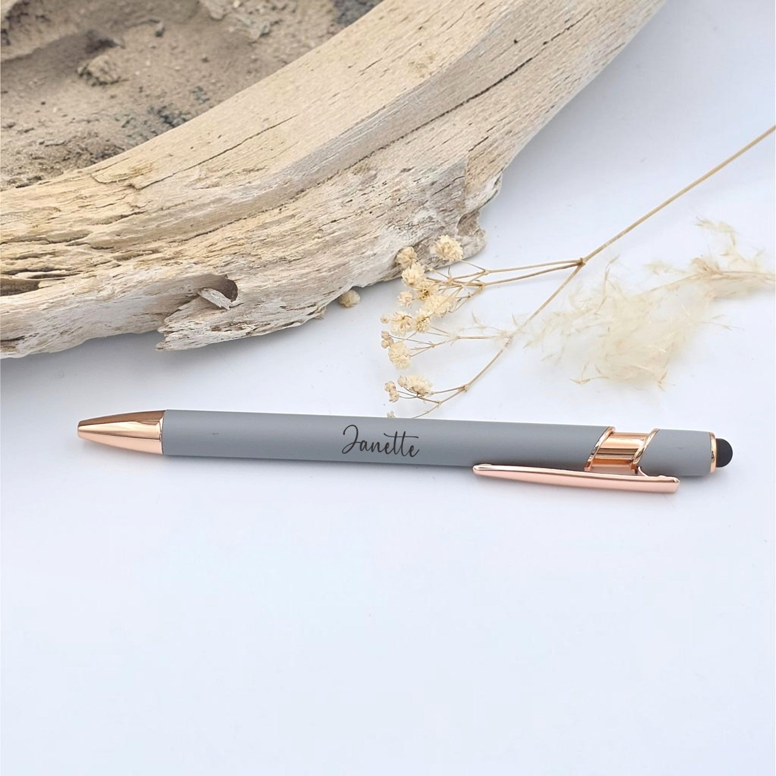 Personalized Stylus Pen - Dove Grey