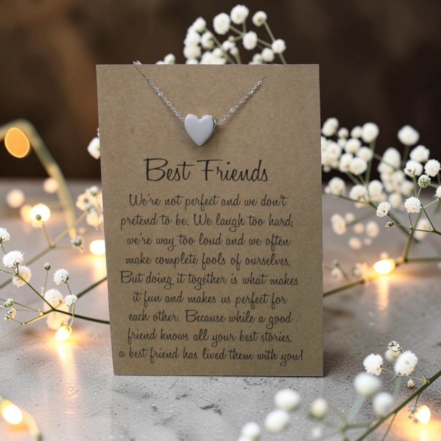 Heart Pendant & Chain - Card 14
