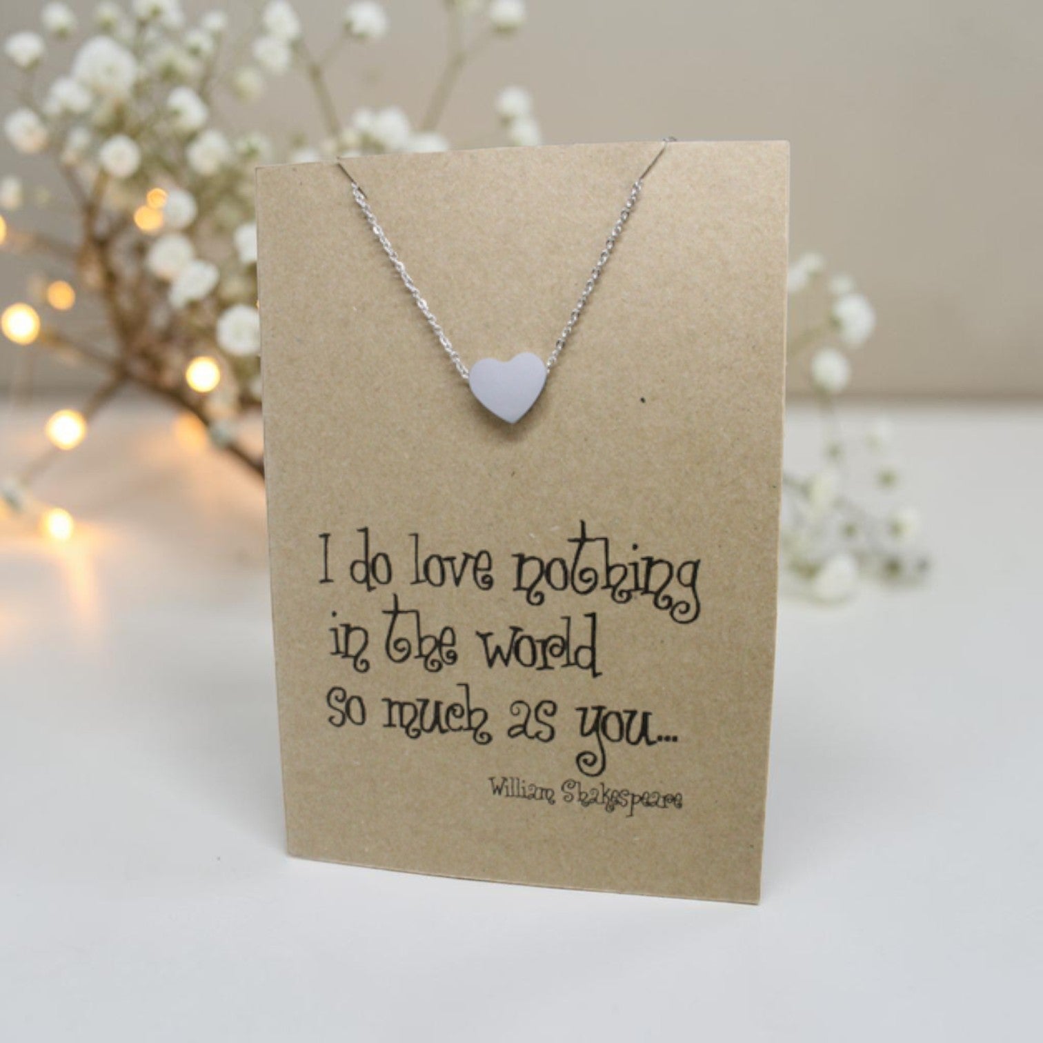 Heart Pendant & Chain - Card 201