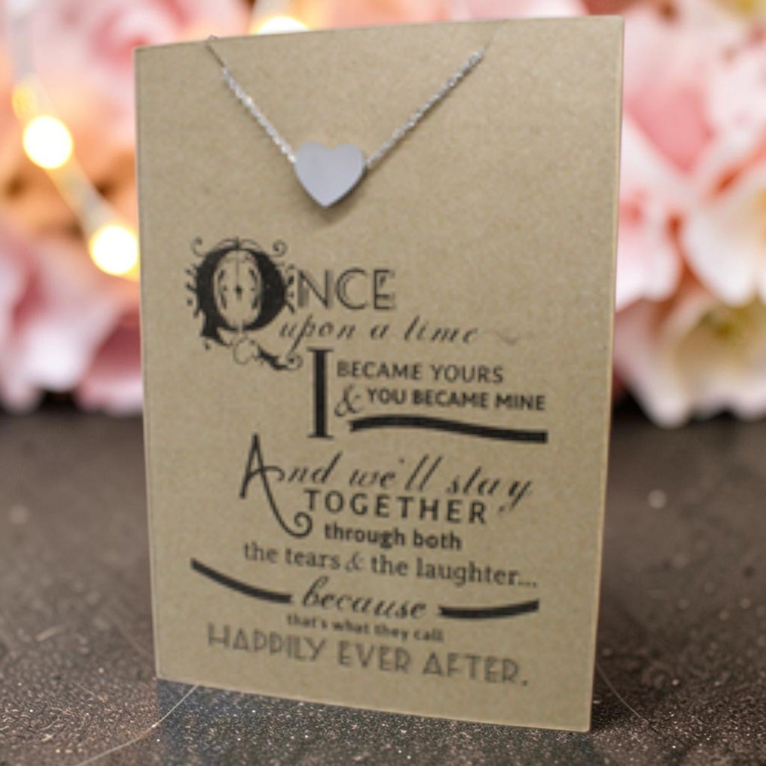 Heart Pendant & Chain - Card 204